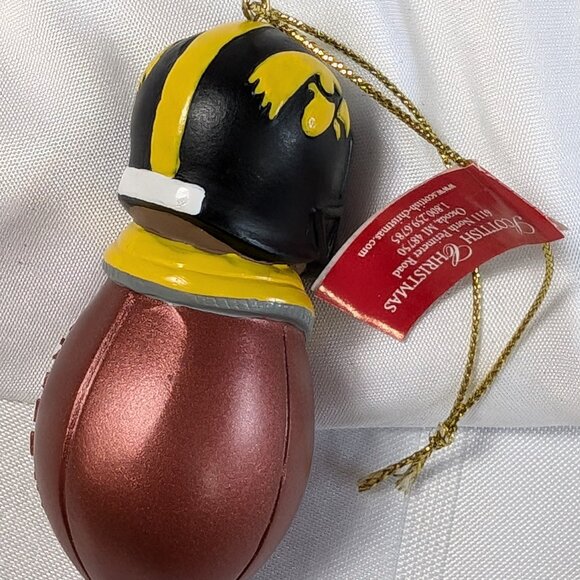 IOWA HAWKEYES NCAA UNIVERSITY FOOTBALL TEAM CHRISTMAS DECORATION NEW SPORTS - Picture 15 of 16